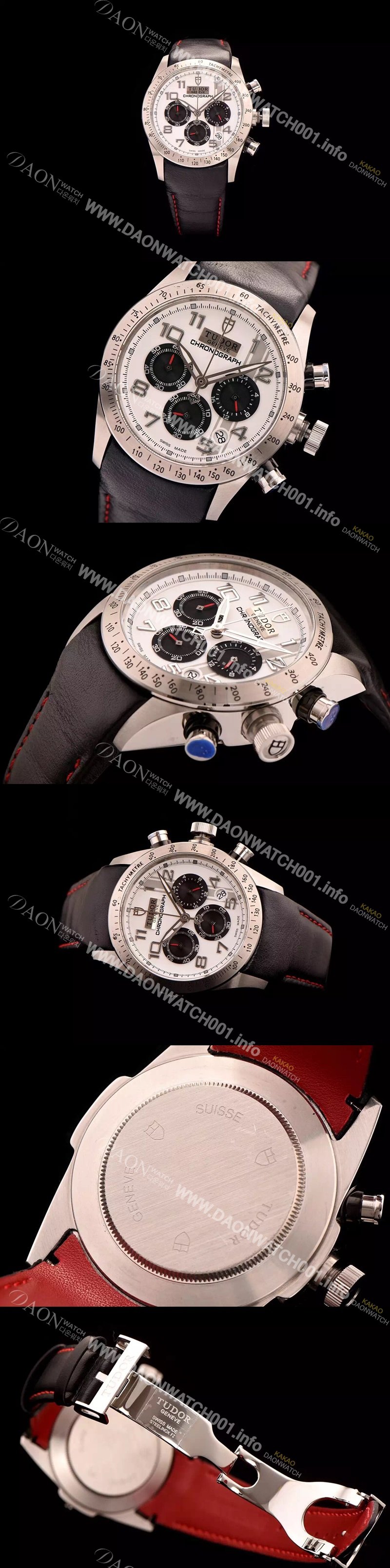 홍콩명품 [튜더] 남성용 스위스 ETA 쿼츠 화이트 다이얼 TUD4244