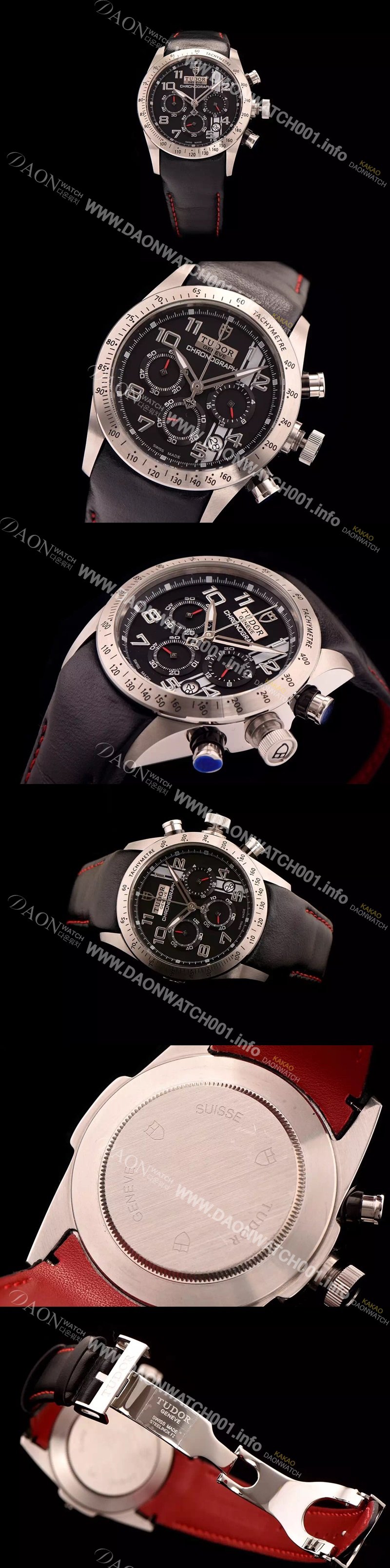 홍콩명품 [튜더] 남성용 스위스 ETA 쿼츠 블랙 다이얼 TUD4242