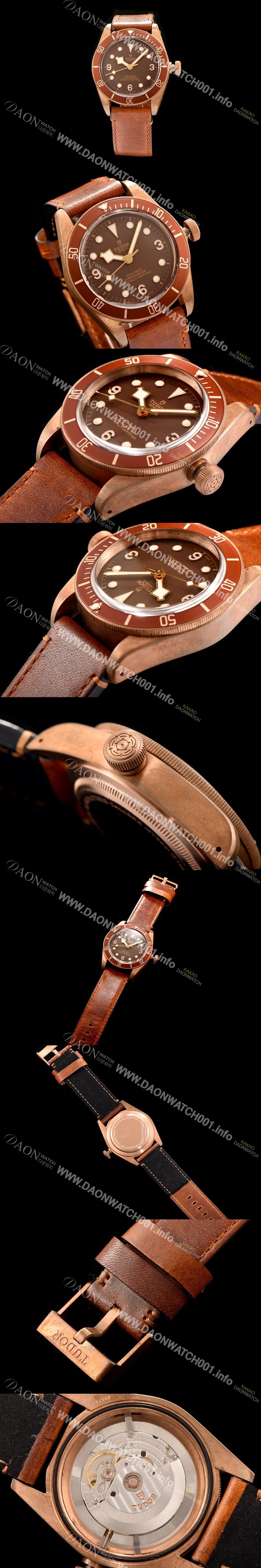 홍콩명품 [튜더] 남성용 블랙 베이 M79250BM-0001 오리지날 브론즈 브라운 다이얼 스위스 ETA 2836-2오토매틱 무브먼트 TUD4212