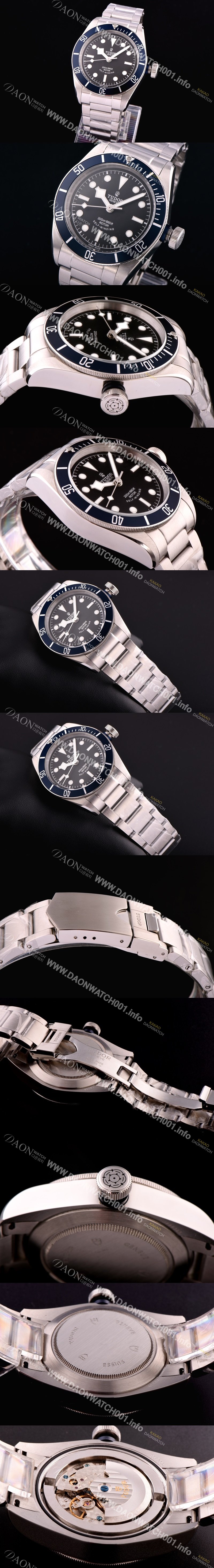 홍콩명품 [튜더] 남성용 헤리티지 블랙 베이 m79230b-0002 스노우 플레이크 핸즈 블랙 다이얼 브레이슬릿 스위스 ETA 2824-A2오토매틱 무브먼트 TUD4213