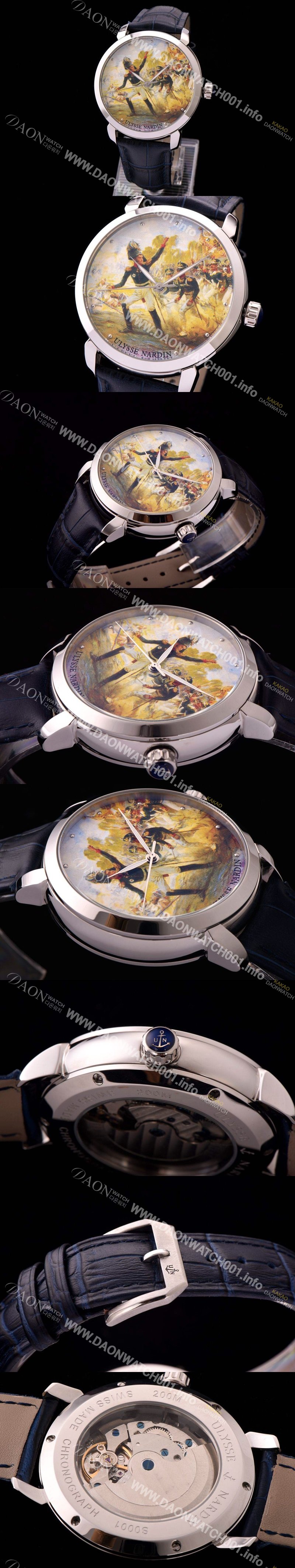 홍콩명품 [율리스나르당] 남성용 클라시코 픽쳐 다이얼 스틸 포인트 오토매틱 무브먼트 ULY42011