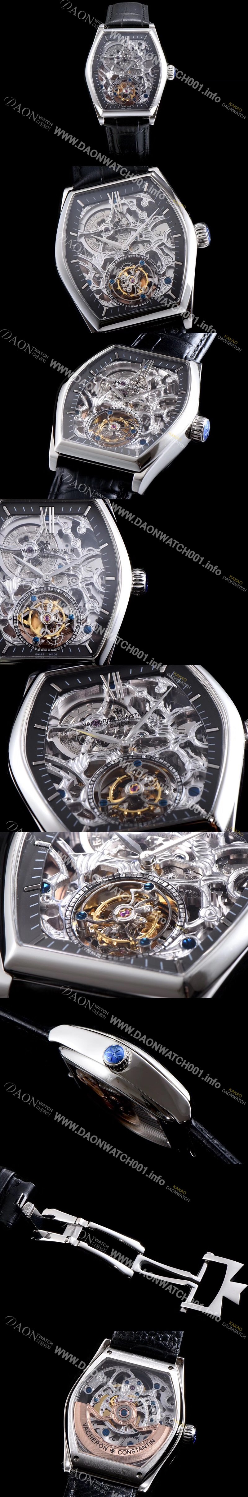 홍콩명품 [바쉐론콘스탄틴] 남성용 말테 컴플리케이션 투어빌론 신형 모델 업데이트!! 18k 실버골드 스켈레톤 다이얼 아시안 투어빌론 탑재 신형 무브먼트 VAC0242