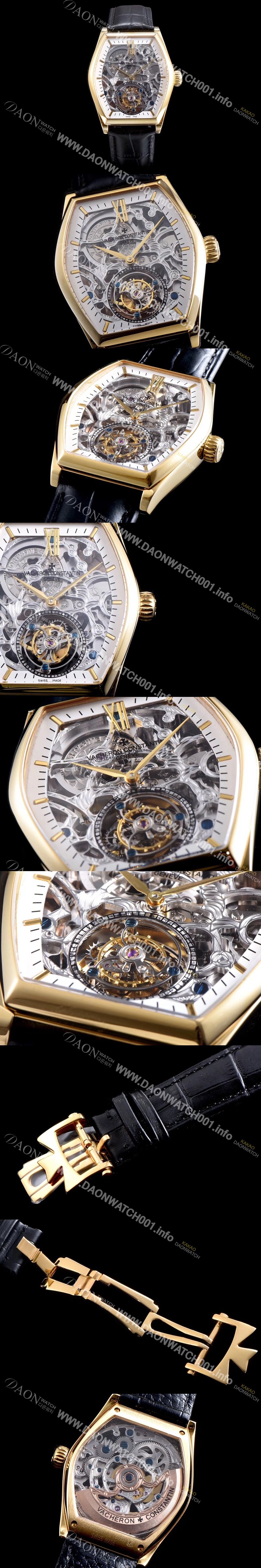 홍콩명품 [바쉐론콘스탄틴] 남성용 말테 컴플리케이션 투어빌론 신형 모델 업데이트 18k 옐로골드 스켈레톤 다이얼 아시안 투어빌론 탑재 신형 무브먼트 VAC0202