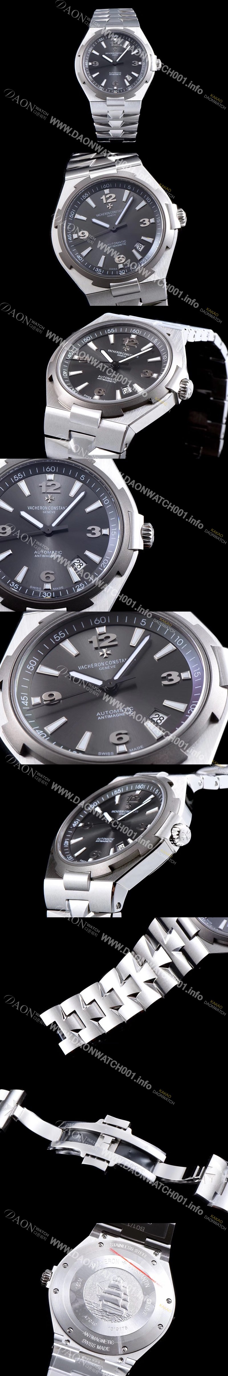 홍콩명품 [바쉐론콘스탄틴] 남성용 오버시즈 데이트 47040/000M-9500 최신 업그레이드 버전! 그레이 다이얼 오토매틱 무브먼트 VAC0201
