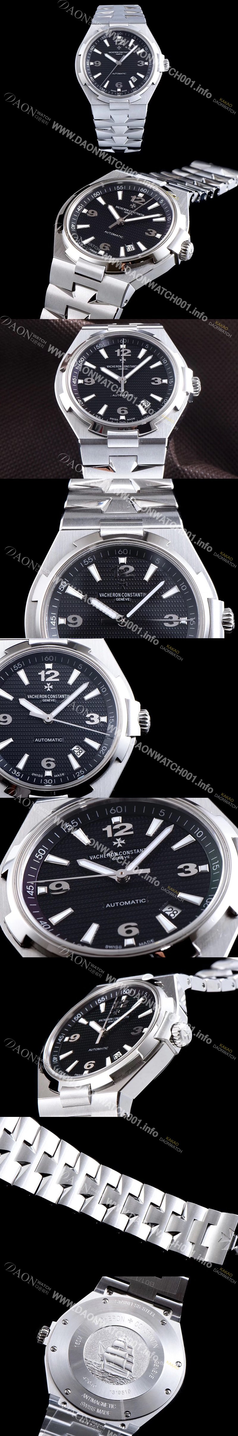 홍콩명품 [바쉐론콘스탄틴] 남성용 오버시즈 데이트 47040/000M-9500 최신 업그레이드 버전! 블랙 텍스쳐 다이얼 오토매틱 무브먼트 VAC0200