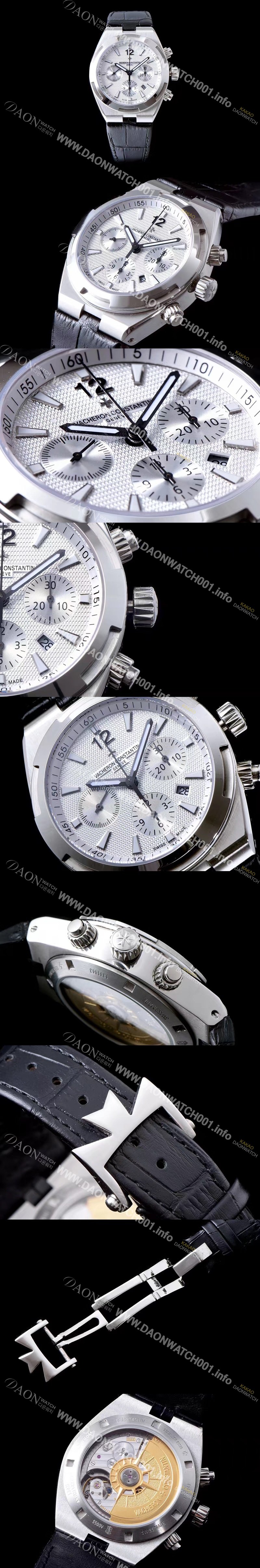 홍콩명품 [바쉐론콘스탄틴] 남성용 오버시즈 49150B01A-9095 컬럼 휠 크로노그래프 실버 텍스쳐 다이얼 오토매틱 무브먼트 VAC0240