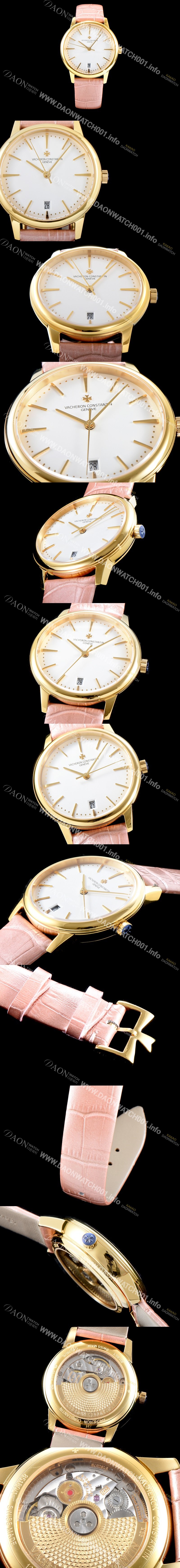 홍콩명품 [바쉐론콘스탄틴] 남성용 패트리모니 85180/000J-9231 셀프 와인딩 드레스 워치!! 18K 옐로우골드 케이스 화이트 다이얼 오토매틱 무브먼트 VAC0214