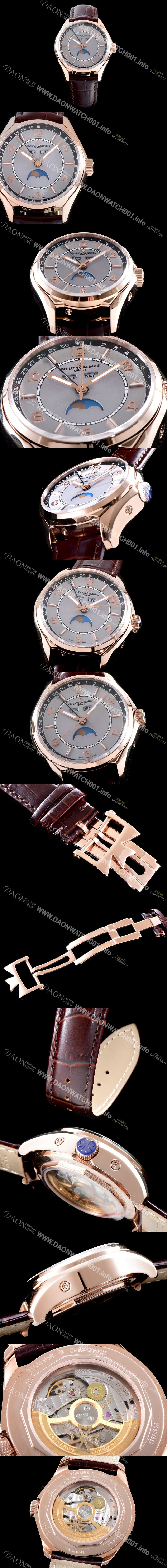 홍콩명품 [바쉐론콘스탄틴] 남성용 2019 SIHH신제품!! 피프티식스 4000E/000A-B439 컴플리트 캘린더 데이-데이트 문페이즈 그레이 다이얼 오토매틱 무브먼트 VAC0204