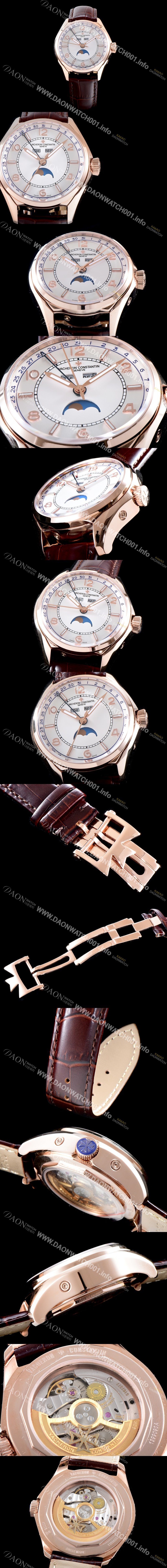 홍콩명품 [바쉐론콘스탄틴] 남성용 2019 SIHH신제품!! 피프티식스 4000E/000R-B438 컴플리트 캘린더 데이-데이트 문페이즈 화이트 다이얼 오토매틱 무브먼트 VAC0202
