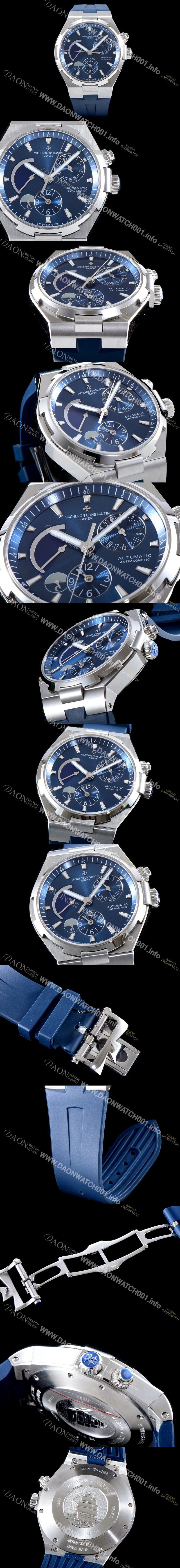 홍콩명품 [바쉐론콘스탄틴] 남성용 오버시즈 P47450/000A-9039 듀얼 타임 파워리저브 블루 다이얼 오토매틱 무브먼트 VAC0201