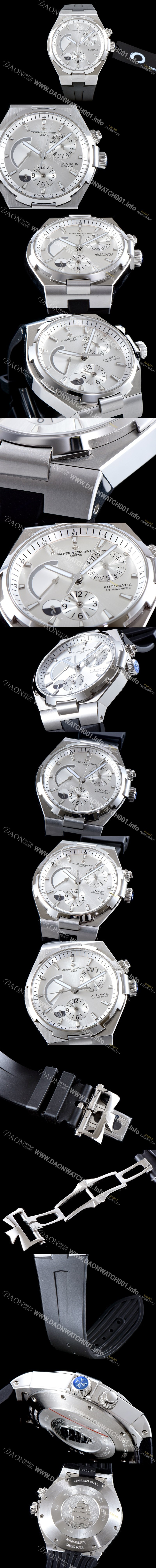 홍콩명품 [바쉐론콘스탄틴] 남성용 오버시즈 47450/B01A-9226 듀얼 타임 파워리저브 실버 다이얼 오토매틱 무브먼트 VAC0203