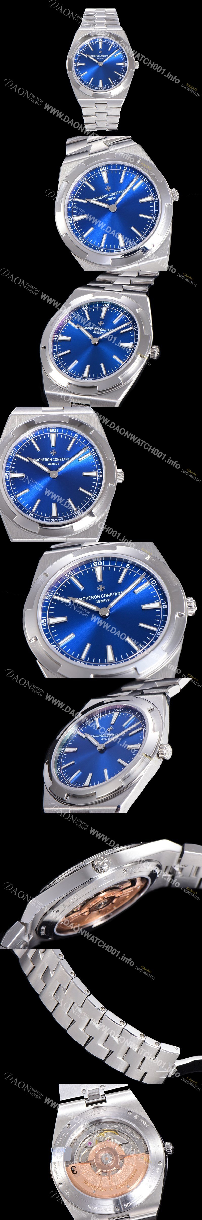 홍콩명품 [바쉐런콘스탄틴] 남성용 오버시즈 오토매틱 CAL.1120/1 메탈줄 40미리 블루다이얼 VAC73771