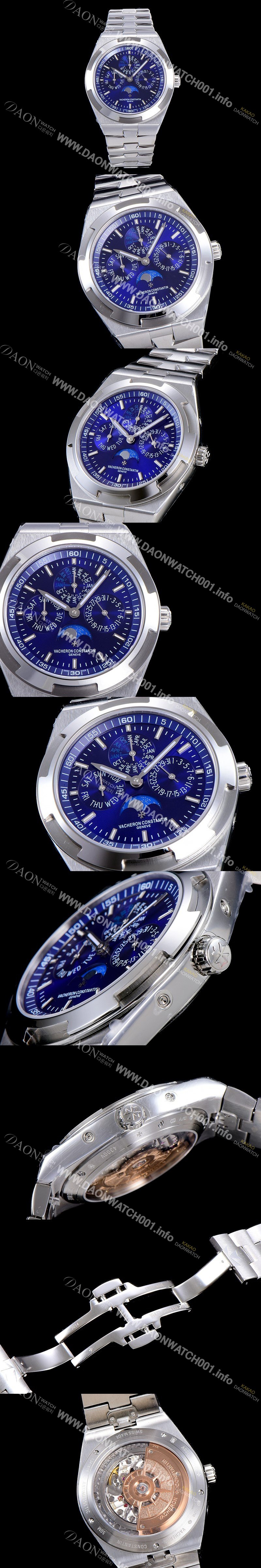 홍콩명품 [바쉐런 콘스탄틴] 남성용 오버시즈 4300V 오토매틱 1120QP/1타입 41.5미리 메탈케이스 블루다이얼 VAC73733