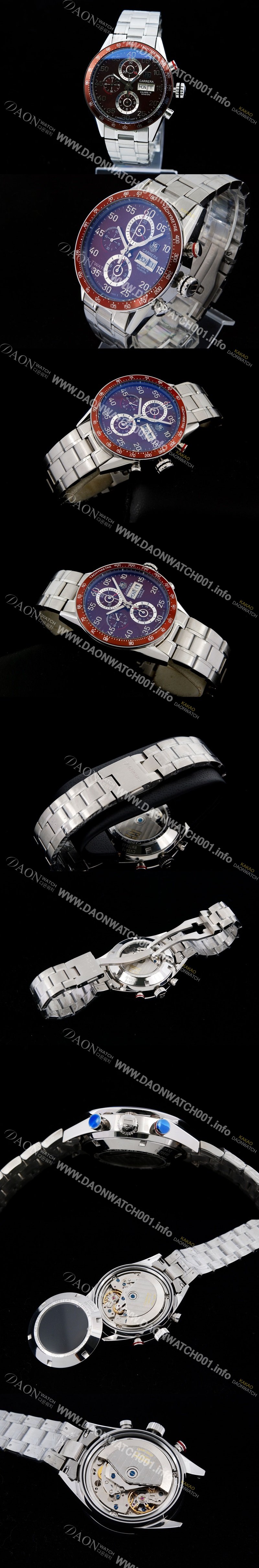 홍콩명품 [태그호이어] 남성용 까레라 칼리버 16 크로노그래프 오토매틱 브라운 다이얼 TAG4205