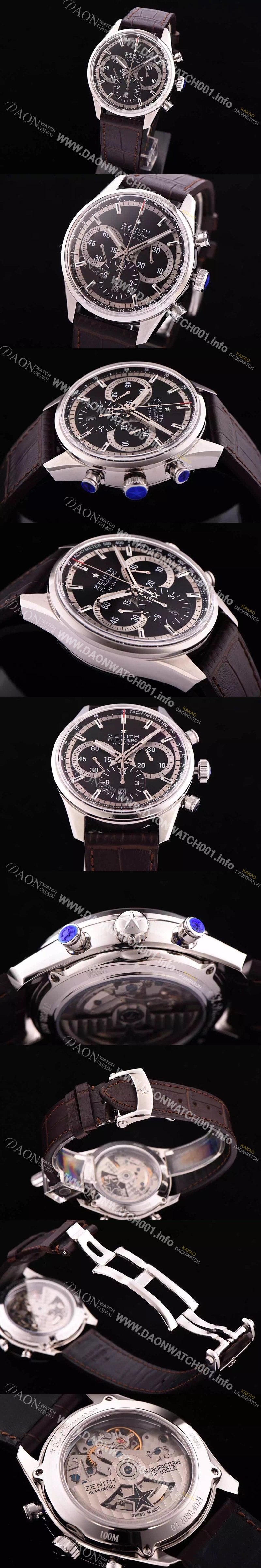 홍콩명품 [제니스] 남성용 엘 프리매로 03.2040.400/21.C496 크로노그래프 블랙 다이얼 오토매틱 무브먼트 ZEN4210