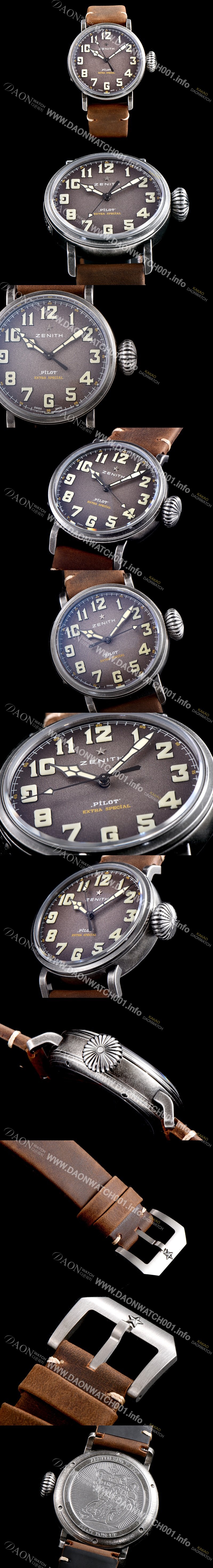 홍콩명품 [제니스] 남성용 파일럿 11.1943.679/63.C800 클래식 파일럿 타입20 신제품!!그레이 샌드 다이얼 오토매틱 무브먼트 ZEN4200