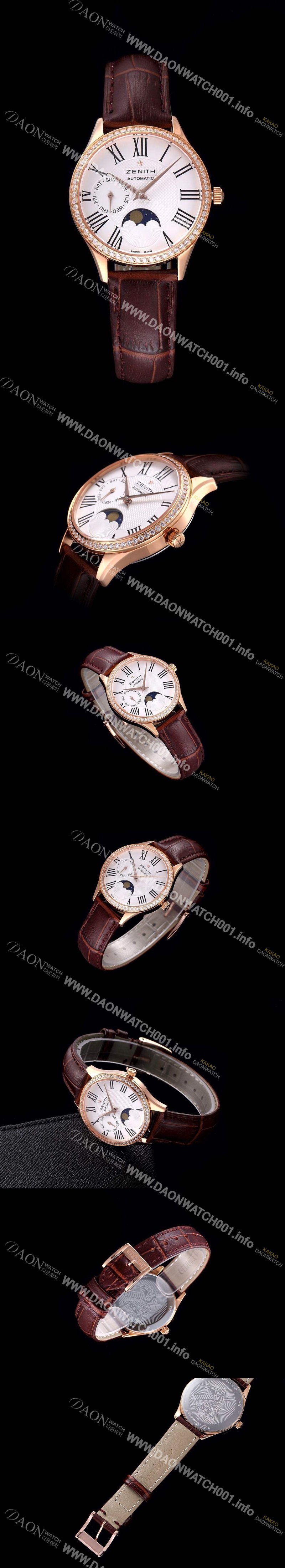 홍콩명품 [제니스] 남성용 22.2310.69281.C709스위스 쿼츠 로즈골드 화이트 다이얼 ZEN040