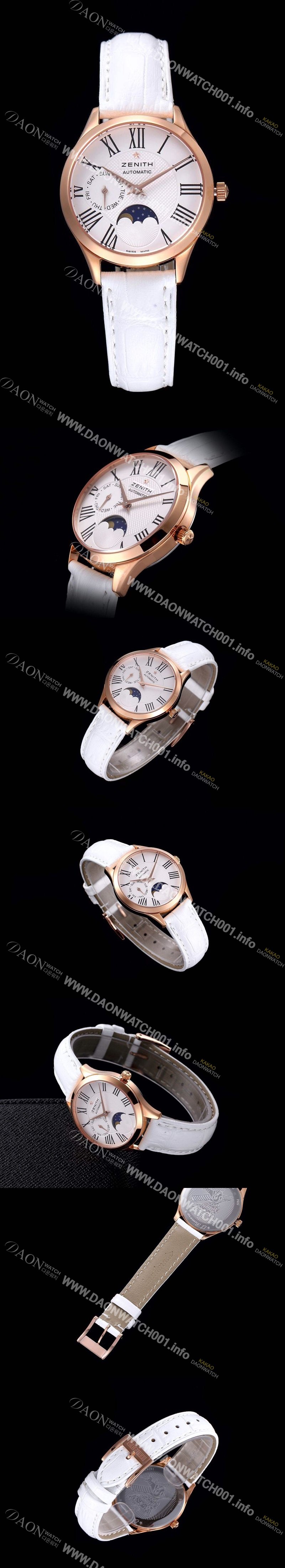 홍콩명품 [제니스] 남성용 22.2310.69281.C709스위스 쿼츠 로즈골드 화이트 다이얼 ZEN041