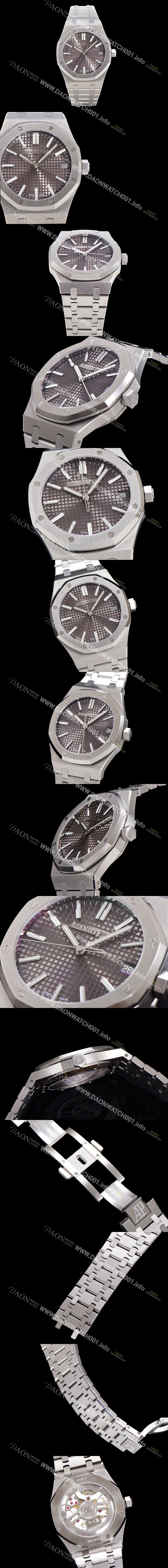 홍콩명품 [오데마피게] 남성용 로얄오크 15510 오토매틱 Cal.4302타입 41mm 남성용시계 메탈줄 블랙다이얼   aud5191