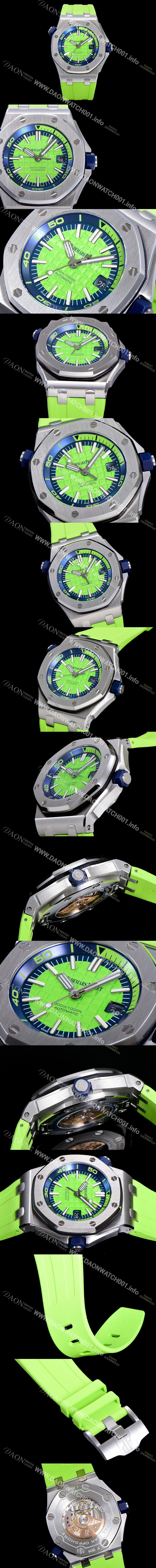 홍콩명품 [오데마피게] 남성용 옐로 세라믹 다이버!!로얄오크 오프쇼어15710ST.OO.A038CA.01 옐로 와플 다이얼 오토매틱 무브먼트 AUD12255