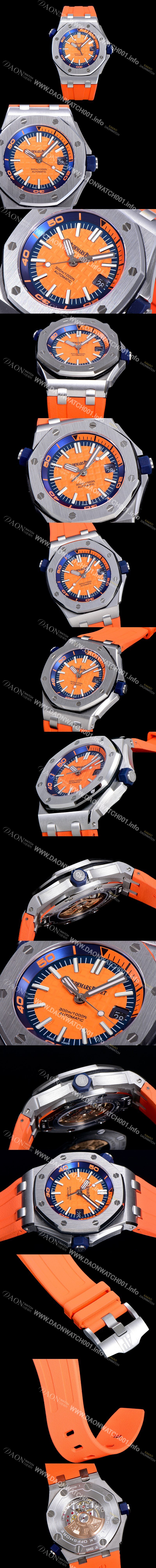 홍콩명품 [오데마피게] 남성용 옐로 세라믹 다이버!!로얄오크 오프쇼어15710ST.OO.A038CA.01 옐로 와플 다이얼 오토매틱 무브먼트 AUD12260