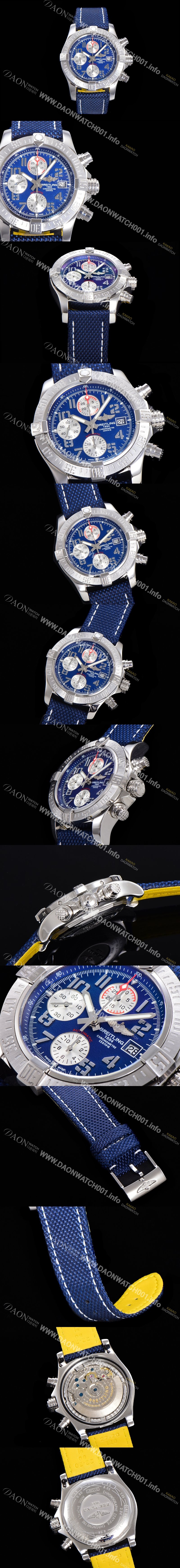 홍콩명품 [브라이틀링]남성용 어벤져 II 크로노그래프 45미리 볼카노 오토매틱 블랙다이얼 BRE65940