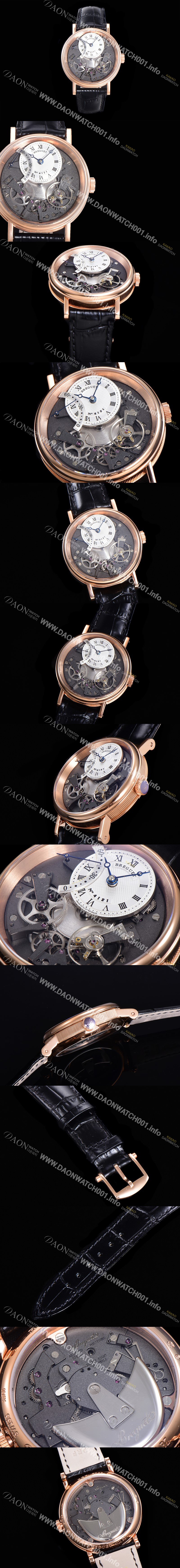 홍콩명품 [브레게] 남성용 최고의 퀄리티 완벽한 싱크로율 트레디션 7057BR/G9/9W6 18k 로즈골드 신형 스켈레톤 다이얼 오토매틱 무브먼트 BRG03020