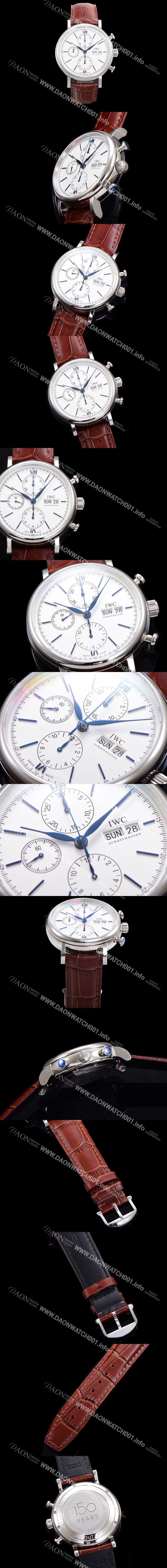 홍콩명품 [아이더블유씨] 남성용 포르토피노 IW391024  오토매틱 무브먼트 42미리 화이트 다이얼 IWC71013