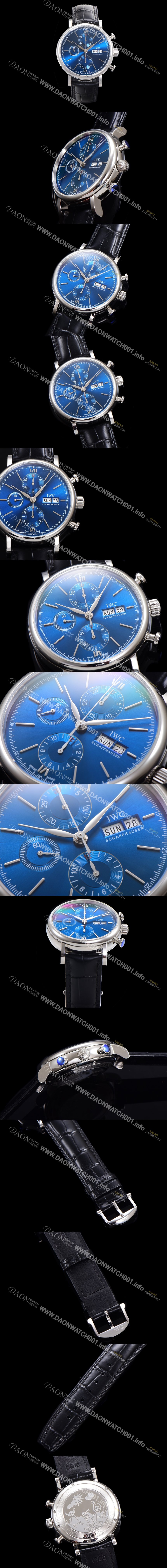 홍콩명품 [아이더블유씨] 남성용 포르토피노 IW391019 오토매틱 무브먼트 42미리 블루 다이얼 IWC71014
