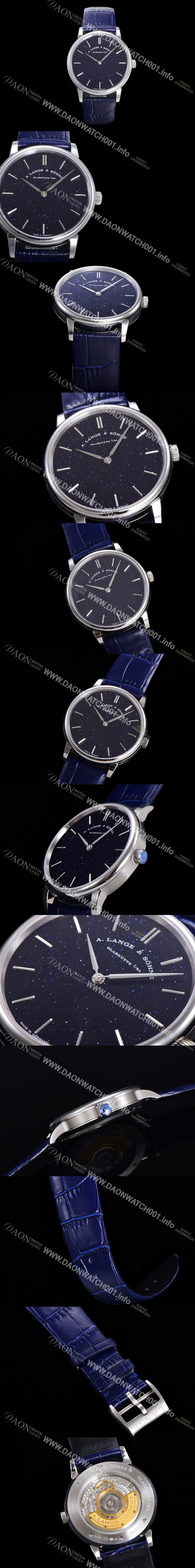 홍콩명품 [아랑게운트죄네] 남성용 색소니아 씬 205.086 랑게 39미리 블랙 다이얼 오토매틱 무브먼트 LAN40869