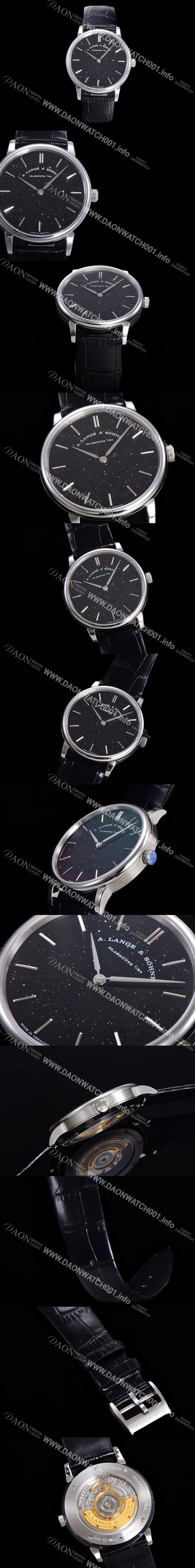 홍콩명품 [아랑게운트죄네] 남성용 색소니아 씬 205.086 랑게 39미리 블랙 다이얼 오토매틱 무브먼트 LAN40873