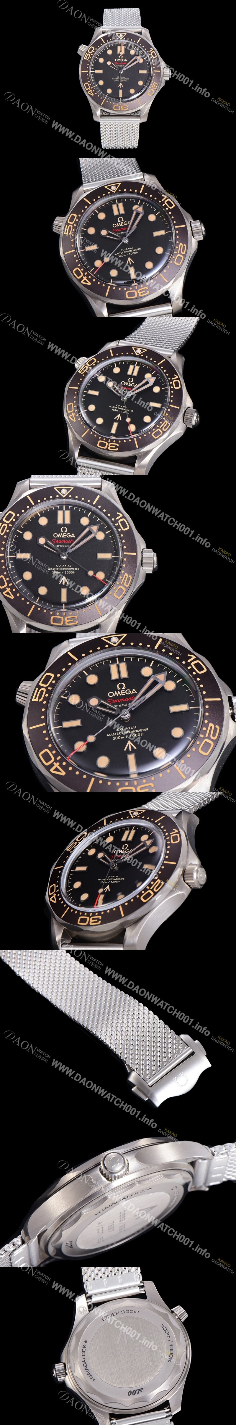 홍콩명품 [오메가]남성용 씨마스터 다이버 210.90.42.20.01.001 코‑액시얼 마스터 크로노미터 300 007 티타늄 42mm 오토메틱 브라운다이얼 OMG14495