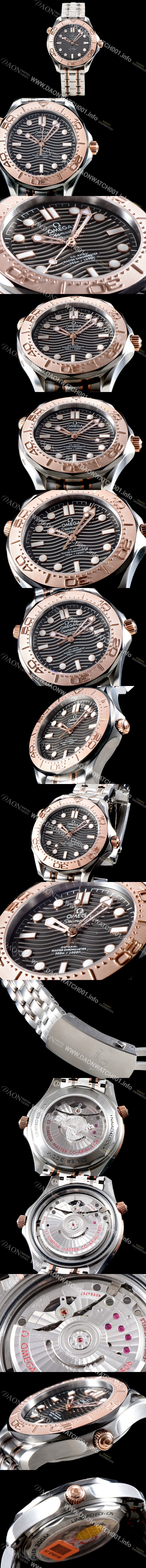 홍콩명품 [오메가]남성용 씨마스터 다이버 300 마스터 코-액시얼 210.60.42.20.99.001 42mm 오토메틱 그레이다이얼 OMG14886