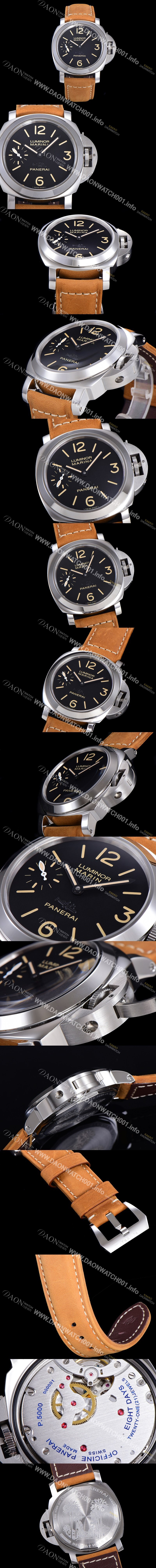 홍콩명품 [파네라이] 남성용 루미노르 마리나 파리 한정100개 PAM00414 블랙 다이얼 44mm 오토매틱 무브먼트 PAN02182