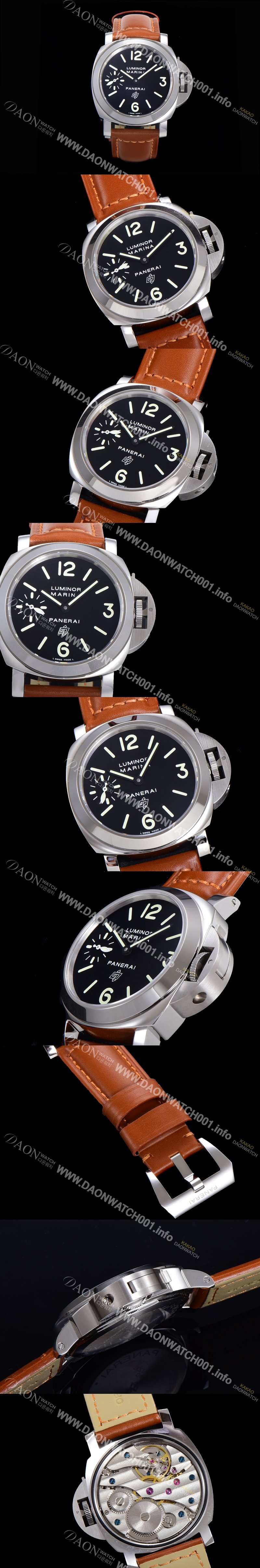 홍콩명품 [파네라이] 남성용 루미노르 PAM00634 오토매틱 6497-2 타입 44mm  로고 블랙다이얼 소가죽 스트랩 pan5193