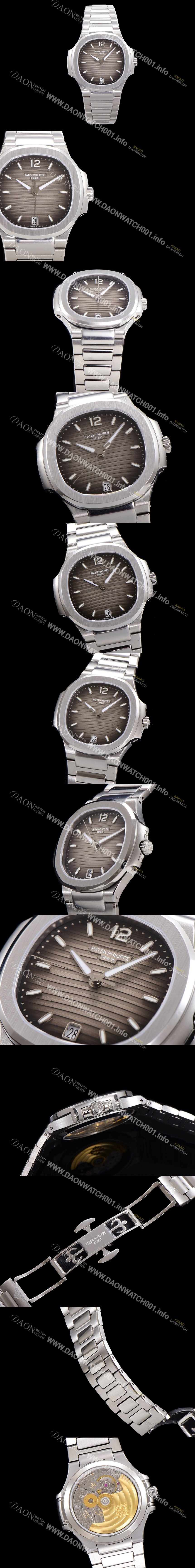 홍콩명품 [파텍필립] 여성용 노틸러스 7118/1A-011 레이디스 오토매틱 Cal.324 S C타입 35.2mm 메탈줄 그레이다이얼  pat4680