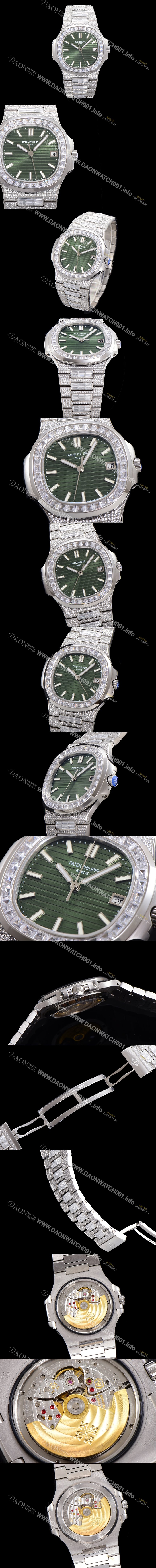 홍콩명품 [파텍필립] 남성용 1:1수제공정 5711 노틸러스 40mm Cal.324 오토매틱 보석다이얼 pat2204