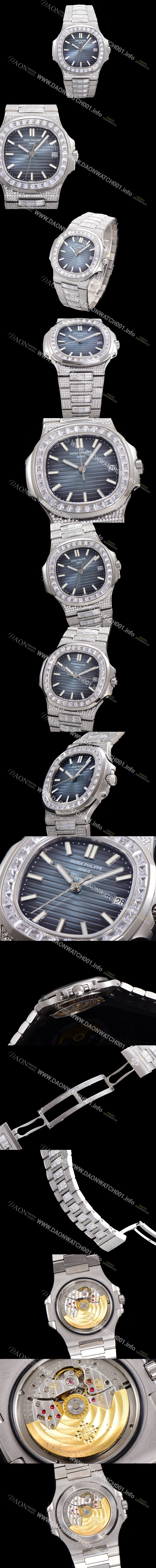 홍콩명품 [파텍필립] 남성용 1:1수제공정 5711 노틸러스 40mm Cal.324 오토매틱 보석다이얼 pat8266