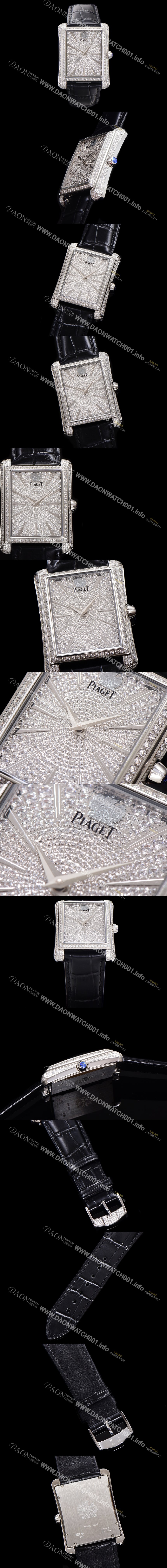 홍콩명품 [피아제] 남성용 블랙티 오토매틱 ETA2824-2 타입 32mm 풀 다이아몬드 보석다이얼  pia8684