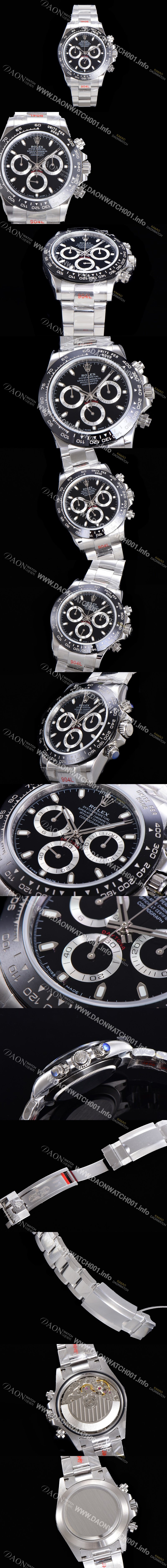 홍콩명품 [로렉스] 남성용 904L스틸!! 데이토나 116500ln 오이스터 40미리 오토매틱 7750 타입 블랙다이얼 ROL72589