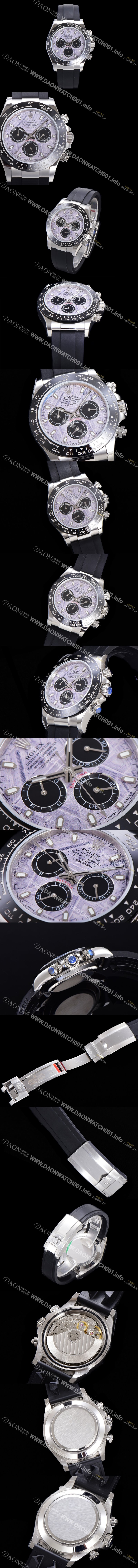 홍콩명품 [로렉스] 남성용 904L스틸!! 116519LN 코스모그레프 데이토나 40미리 오토매틱 7750-2 타입 메테오라이트 다이얼 ROL75469