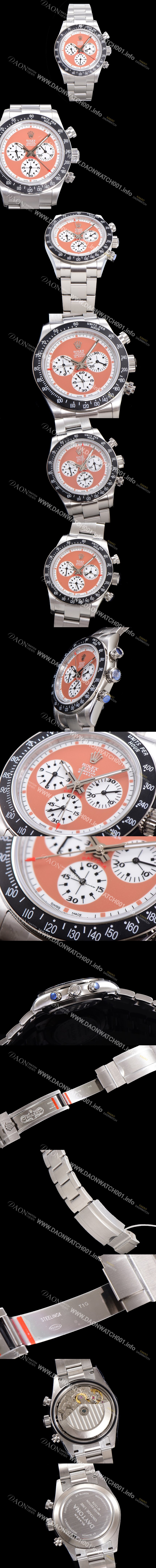 홍콩명품 [로렉스] 남성용 데이토나 6263 오토매틱 크로노그래프 ETA 7750-2 타입 40mm 메탈줄 래드다이얼  rol0896