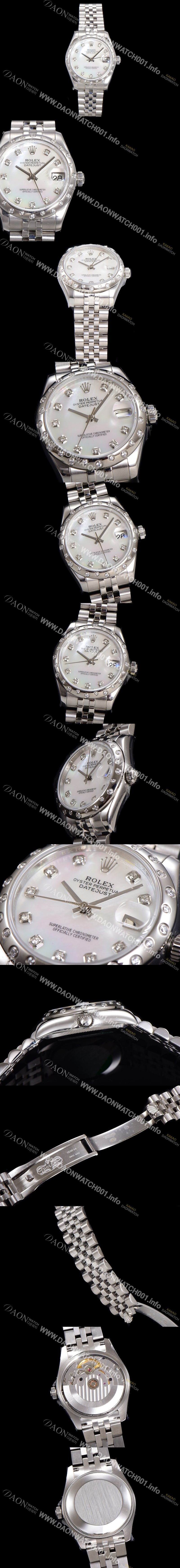 홍콩명품 [로렉스] 여성용 데이져스트 오이스터 31mm 레이디 오토매틱 하모니 베젤  5열 브레이슬릿 메탈줄 자게다이얼 rol28769