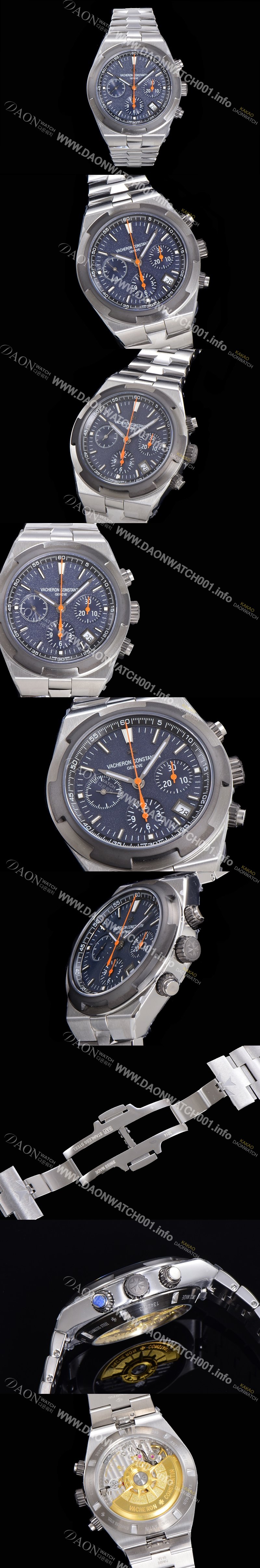 홍콩명품 [바쉐런콘스탄틴] 남성용 오버시즈 크로노그래프 42mm 오토매틱 5500S 메탈줄 그레이다이얼 vac5921