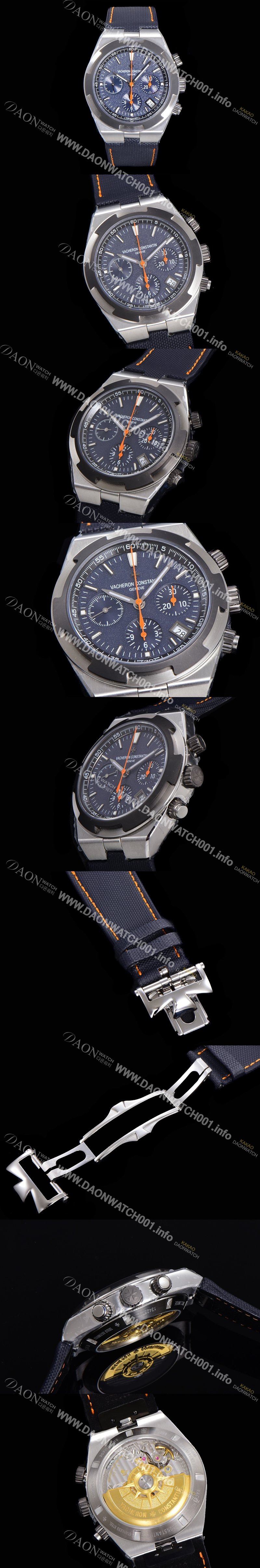 홍콩명품 [바쉐런콘스탄틴] 남성용 오버시즈 크로노그래프 42mm 오토매틱 5500S  그레이다이얼 vac9115