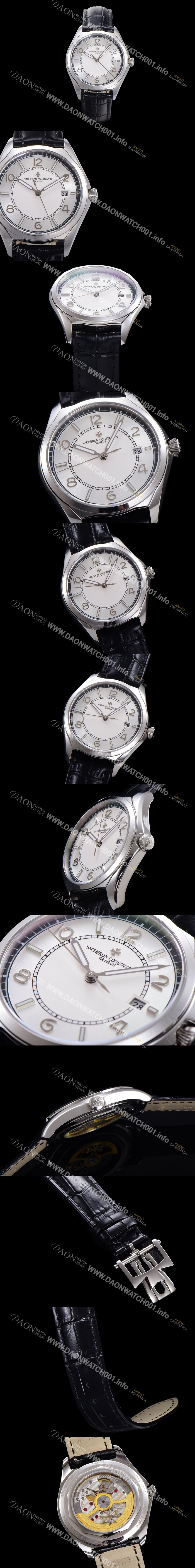 홍콩명품 [바쉐론 콘스탄틴] 남성용 피프티식스 Ref.4600E 오토매틱 1326 타입 40mm 가죽줄 실버 다이얼  vac1213