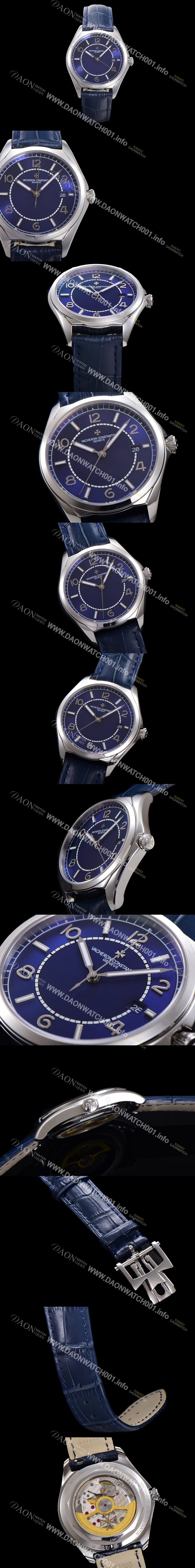 홍콩명품 [바쉐론 콘스탄틴] 남성용 피프티식스 Ref.4600E 오토매틱 1326 타입 40mm 가죽줄 블루 다이얼  vac1929