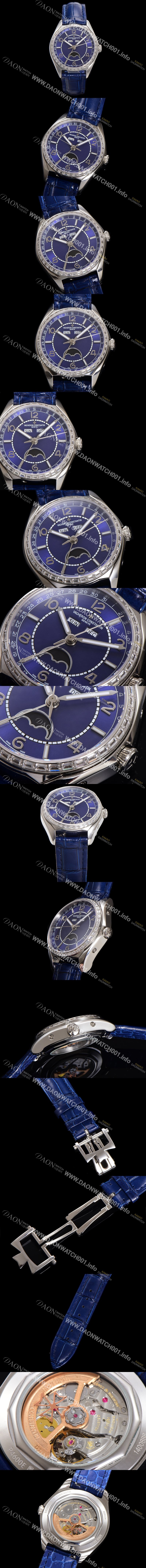 홍콩명품 [바쉐론 콘스탄틴] 남성용 피프티식스 컴플리트 캘린더 Ref.4600E 오토매틱 2460 QCL/1 타입 40mm 블루 다이얼 vac1153