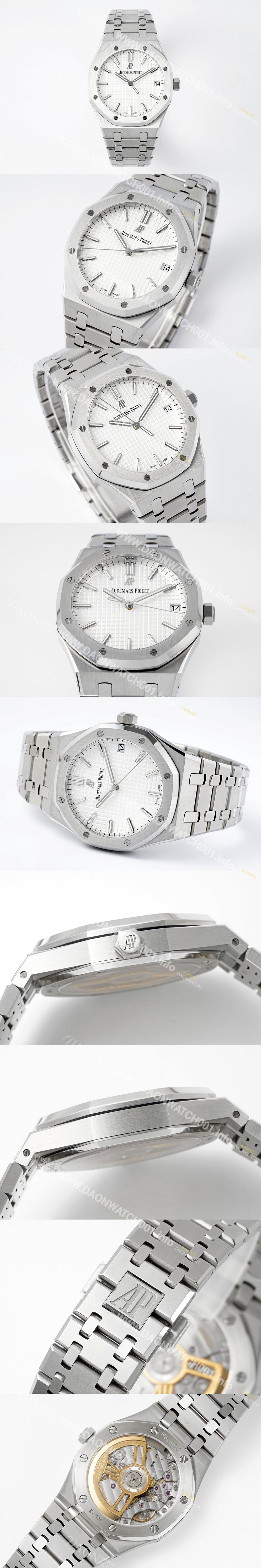 홍콩명품 [오데마피게] 남성용 로얄오크 15500ST.OO.1220ST.04 41mm 오토매틱 Cal.4302 무브먼트 실버 다이얼 aud6540