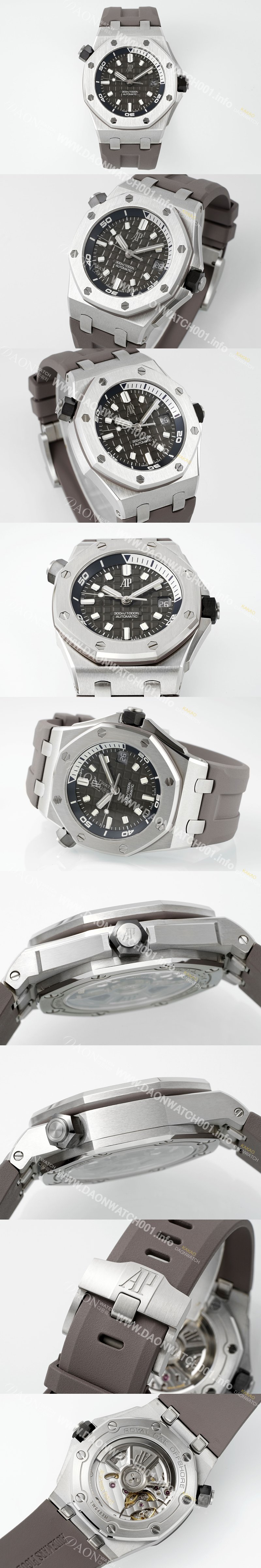 홍콩명품 [오데마피게] 남성용 하이엔드 로얄오크 오프쇼어 다이버 15720ST.OO.A009CA.01 오토매틱 Cal.4308타입 42mm 그레이 다이얼 aud6577